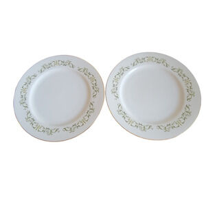 Bell Flower Fine China Dinner‎ Plates Japan 2999 set of 2